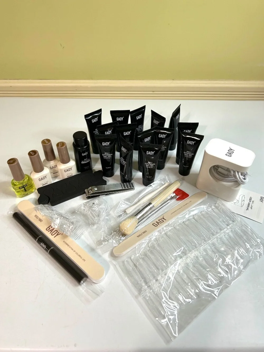 All In One Poly Gel Nail Extension Kit Set